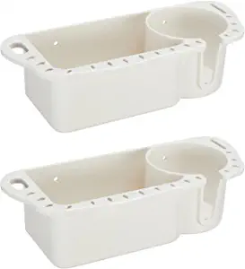 kemimoto Boat Caddy Organizer, Marine Cup Holder Universal Fit for Bass Boat Kayak Pontoon Jon Boat Fishing Caddy Cabin Storage