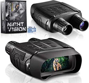 Night Vision Day Binoculars for Hunting in 100% Darkness - Digital Infrared Goggles Military for Viewing 984ft/300M in Dark with 2.31" LCD Screen, Take Day Night IR Photos Video 32G TF Card Adults