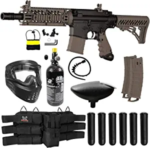 Maddog Tippmann TMC MAGFED Titanium Paintball Gun Starter Package