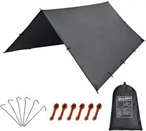 KALINCO 10X10FT/10X15FT,Tent Tarp,Picnic Mat Camping Tarp Tent Hammock Tarp, pu Waterproof Camping tarp Tent Rain Fly Picnic Mat Survival Shelter Sunshade