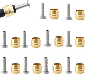 WDHHNP 10PCS Bicycle Brake Olive and Brass Connecting Insert Kit for Shimano BH59 BH90 Bike Hydraulic Disc Brake Hose