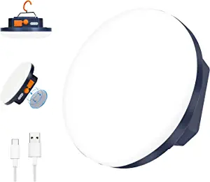 IODOO 10000mAh 4000LM Flashlight Portable LED Camping Lantern Rechargeable Light 30W with Magnet, Power Bank , IPX4 Waterproof Tent Light Power Failure Emergency Survival Kits for Christmas Gift