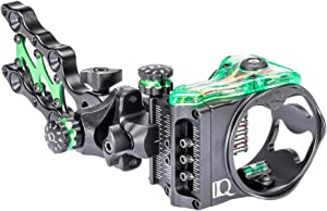 IQ Micro 5-pin Bowsight -New for 2021- All-aluminum, Patented Retina Lock Alignment Technology, Enhanced Fiber Optic Containment, Tool-free Adjustment, Available in Right & Left Hand