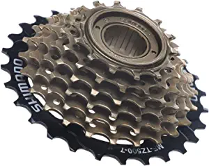 Hycline Shimano 6/7 Speed Freewheel MF-TZ500-6/MF-TZ500-7,Bicycle Multiple Freewheel,Bike Sprocket,14-28 Teeth