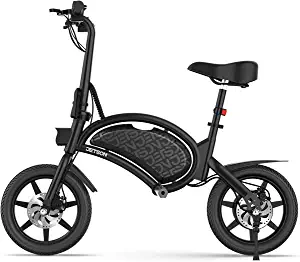 Jetson Bolt Adult Folding Electric Ride On, Foot Pegs, Easy-Folding, Built-in Carrying Handle, Lightweight Frame, LED Headlight, Twist Throttle, Cruise Control, Rechargeable Battery
