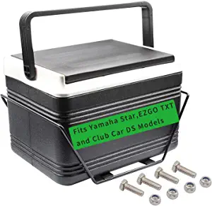 Drive-up Golf Cart Cooler with Mounting Bracket Kit Fits Yamaha Star EZGO TXT and Club Car DS
