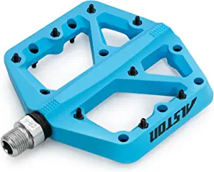 Alston Mountain Bike Pedals Road Bicycle Pedals Non-Slip Lightweight Cycling Pedals Platform Pedals 3 Bearings Pedals for BMX MTB 9/16