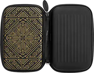 Casemaster Sentinel 6 Dart Case, Holds Extra Accessories, Tips, Shafts and Flights, Compatible with Steel Tip and Soft Tip Darts, Impact & Water Resistant Tactech Shell, Galaxy