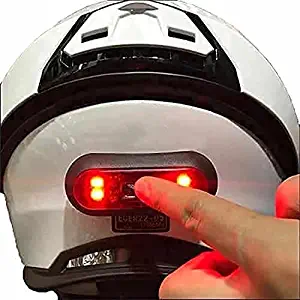 VERSATTA LED Motorcycle Helmet Light, Bike Bicycle Rear Red Safety Light, Helmet Light, Warning Tail Lights, Helmet Light for Night Riding with USB Chargeable Cable