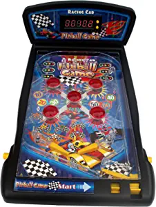 Trisquirrel Pinball Machine, Electronic Tabletop Pinball Game 16.5 Inch with Lights & Sounds , LED Digital Scoreboard--Ideal for Family Fun