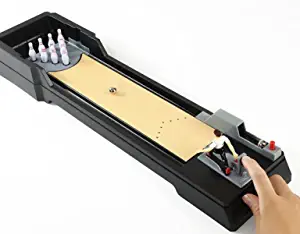 Trisquirrel Mini Bowling Game, Tabletop 10 Pin Bowling Alley, 25.5 Inch Portable Bowling Toy --- Perfect for Home & Office & Travel