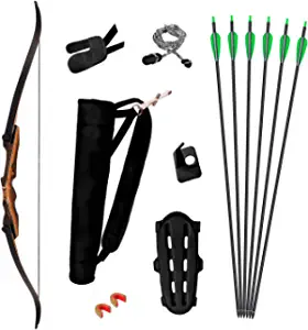 Samick Sage Takedown Recurve Bow and Arrow Set 62 inches - Ready to Use Archery Set Including All Accessories Needed to Start Using