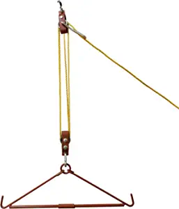 Atflbox Game Hoist Gambrel System and Dual Pulley Hoist Lift System, High Capacity Deer Hunting Accessories