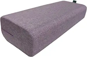 NGT new guide steps Yoga Bolster Pillow for Meditation and Support - Rectangular Yoga Cushion Foam Wedges Washable Suede Pillowcase for Men and Women with Carry Handles.