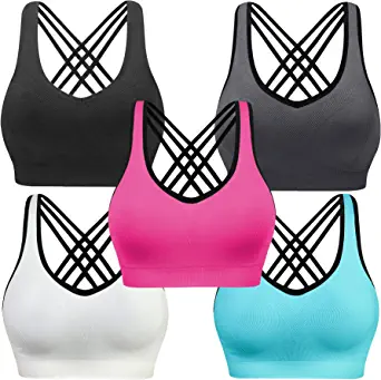 MIRITY Women Racerback Sports Bras - High Impact Workout Gym Activewear Bra