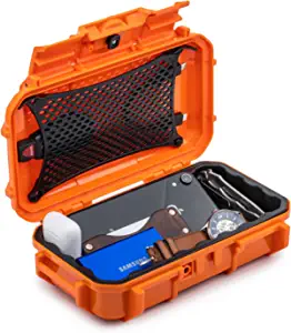 Evergreen 56 Waterproof Dry Box Protective Case - Travel Safe/Mil Spec/USA Made - for Tackle Organization of Cameras, Phones, Camping, Fishing, Hiking, EDC, Water Sports, Knives