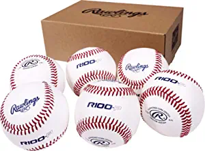 Rawlings | R100-P Practice Baseballs | Collegiate | High School | Youth | Flat/Raised Seam Options