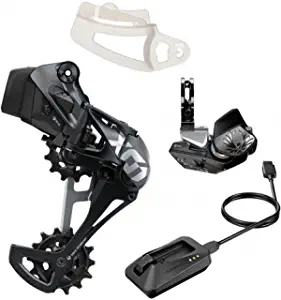SRAM X01 Eagle AXS Upgrade Kit - Rear Derailleur for 52t Max, Battery, Eagle AXS Rocker Paddle Controller with Clamp,