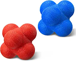 PSG.LGD Hexagonal Reaction Ball High Density Rubber Foam Bounce for Agility Reflex and Coordination Training