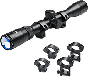 Rifle Scope 3-9X32, Fast Focus Eyepiece, Free 20mm and 11mm Ring Mounts, Air Rifle Scope, Airsoft Gun Scopes