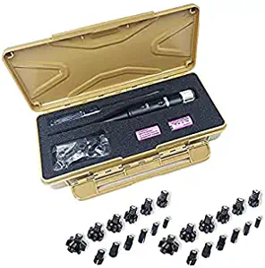 StrongTools Green dot BoreSighter for All Guns, Rifle Scope Handgun Hunting with 3 Packs adapters
