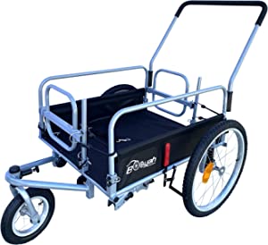Booyahs Cargo Stroller and Bicycle Bike Trailer Suspension Beach Sport Cart