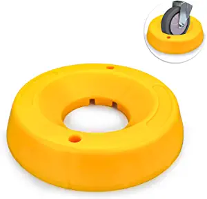 HOXWELL Durable Wheel Dock for Trailer Tongue Jack, Heavy Duty Wheel Dock for Cargo Camper RV Boat Roller Stopper, Caster Chock Easy to Store and Transport (1 Pack)