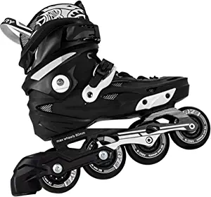 Inline Skates, Adult 4 Wheel Speed Inline Roller Skates Blades for Men Women Outdoor, High Performance Fitness Racing Aggressive Inline Skates Black