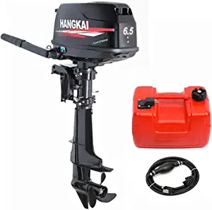 DNYSYSJ Hangkai Outboard Motor 4-Stroke 6.5HP Fishing Boat Kayak Engine Water Cooling System