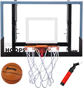 Franklin Sports Wall Mounted Basketball Hoop Fully Adjustable Shatter Resistant Accessories Included