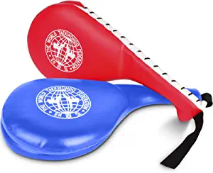 Taekwondo Kick Pads 2PK, Karate Martial Arts Training Equipment Kicking Target Pad, Double Strike Boxing Pads for Kids Youth Adult