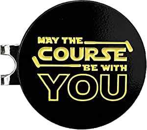 Balanced Co. May The Course Be with You Golf Hat Clip with Enamel Magnetic Ball Marker