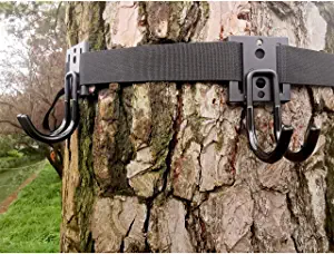AUSCAMOTEK Treestand Strap Hangers with Metal Hooks for Hunting Gears Bow Quiver Backpack