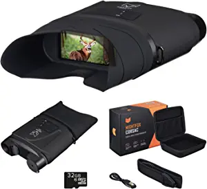Nightfox Corsac HD Digital Infrared Night Vision Goggles | Records Footage, 32GB Memory | Night Vision Binoculars with 1080p Sensor | 200yd+ Range | 3X Magnification
