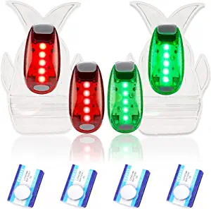 Kayak Lights for Boat, Battery Operated LED Night Light, Safety Bike Tail Paddle Running Flashing Bicycle Strobe for Bow Stern Pontoon Yak Yacht Easy Rear Clip-on Dog Collar Accessories