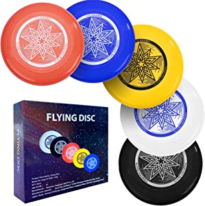 Eastgoing Ultimate Flying Disc 175 Gram, 10.75 Inch Sport Disc Loads of Colors Available, Suitable for Competitions, Team Flying Disc for Beach, Park, Pet, Camping and More,
