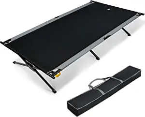 EVER ADVANCED Extra Wide Camping Cot for Adults Oversized XXL Sleeping Cots Folding Cot Bed with Carry Bag Support to 550 lbs