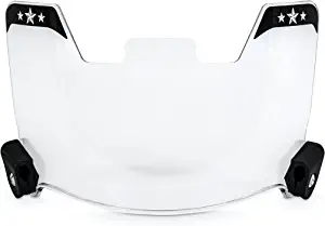 CHARISMATIC Football Visor Clear Football Visors for Helmet - Football Helmet Visor with Clips, Cleaning Cloth - Anti-Fog, Scratch Resistant Visor for Football Helmet Clear Visor Football