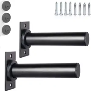 SYL Fitness Wall Mounted Weight Plate Holder, Wall Weight Storage Rack Available in 1" and 2"