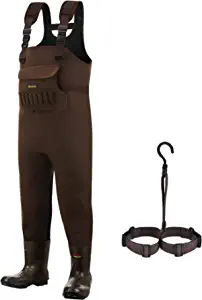 Gonex Neoprene Chest Hunting Waders with 600G/800G Insulated Boots 100% Waterproof Fishing Waders for Men Duck Hunting