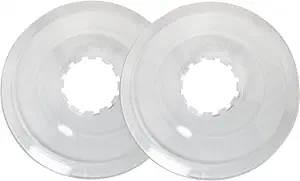 LUORNG 2PCS Freewheel Spoke Protector, Diameter 138mm Bicycle Flywheel Guard Bike Wheel Spoke Protector Cover Part for Mountain Bike, Road Bike