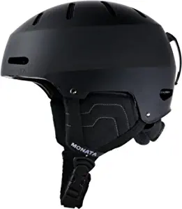 MONATA Ski Helmet Snowboard Helmet, Dial Fit, Goggle Compatible, Ear Pads, Dual Certified Bike Helmet for Men Women Youth Kids