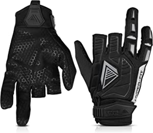 Glove Station Hyper-Fit Tactical Paintball Shooting Gloves, 2 Fingerless Design, Padded & Extra Grip for Hunting Hiking Airsoft Outdoor Gloves