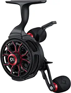 Piscifun ICX Carbon Ice Fishing Reel, Structure Upgrade Inline Ice Fishing Reel Magnetic Drop System, Free-Spool Dual Model Lever, 3.2:1 High Speed, 8+1 Shielded BB, CNC-Machined Ice Reel