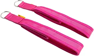Strapilates Double Loop Pilates Straps for Reformer, Cadillac, and Other Fitness Equipment, Color: Pink, One Pair (2 Pieces)