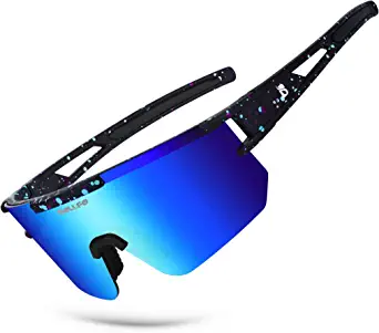 BOLLFO Polarized Sports Sunglasses,UV400 Protection Outdoor Glasses for Men Women Youth Baseball Cycling Running Driving Golf