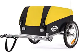 Bike Cargo Trailer, Foldable Frame 88 lbs Max Load, 16'' Quick-Release Wheel, Not for Kids or Animals