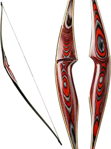 KAINOKAI 58" Laminated Recurve Bow,Amercian Hunting Bow Archery Bow 20-60lbs