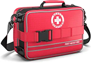 Upgrade Comprehensive First Aid Kits - Premium MOLLE System and Labeled Compartments Trauma Kits, Emergencies Medical Kits for Car, Home, Camping, Sports and Outdoor Emergencies -230 Piece Set