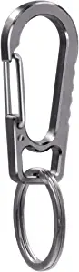 Titanium Heavy Duty Keychain Carabiner, EDC Key Clip Anti-Lost Quick Released Backpack Hook